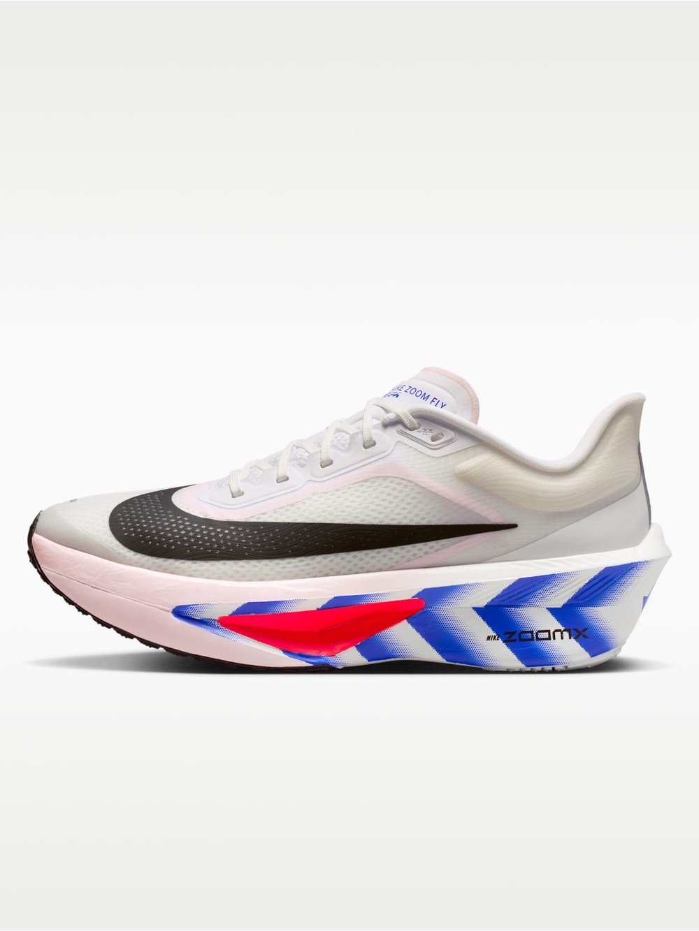 Nike Zoom Fly 6 Road Racing Shoes White/silt Red/racer Blue Sz 10.5 NWB $190